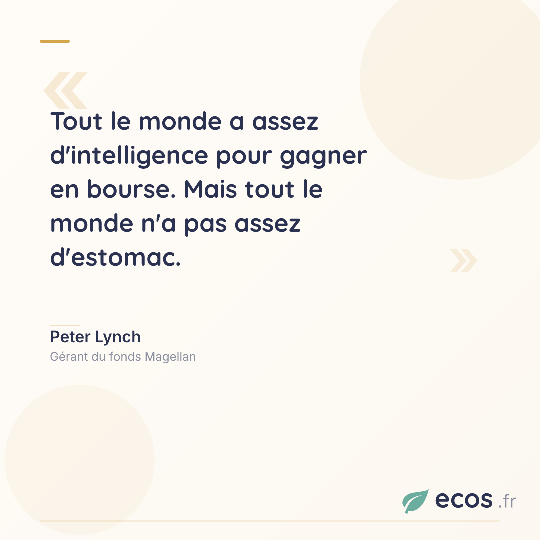 Citation de Peter Lynch : Tout le monde a assez d'intelligence pour gagner en bourse. Mais tout le monde n...