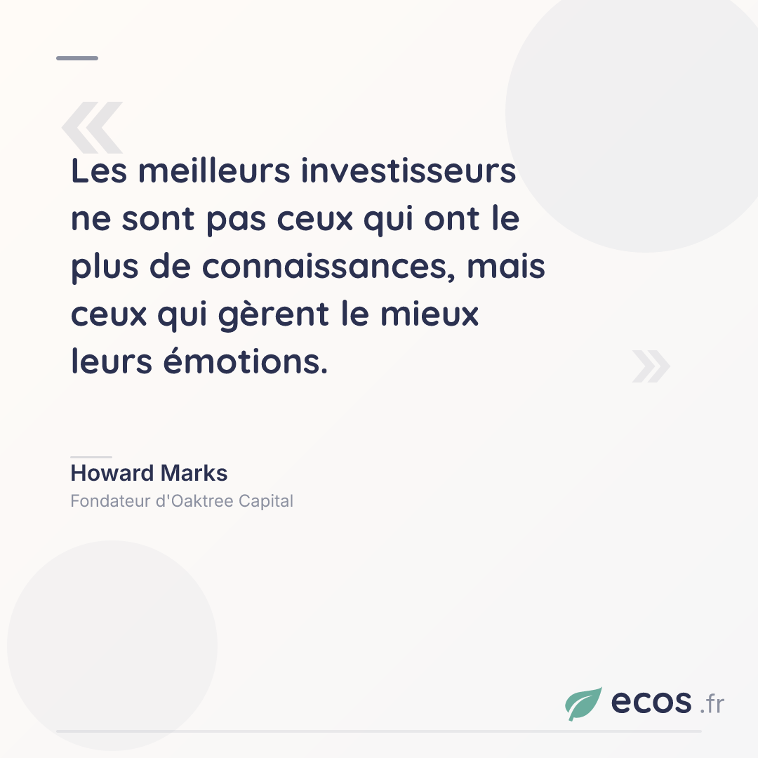 Citation de Howard Marks : Les meilleurs investisseurs ne sont pas ceux qui ont le plus de connaissances, m...